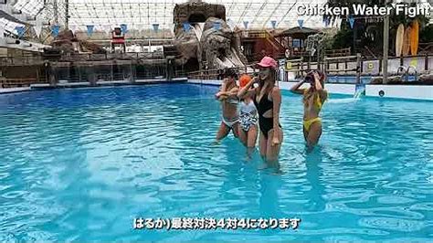 sexyguida|【ビキニで水上騎馬戦】サマーランドでnutsギャルと水泳大会！ .